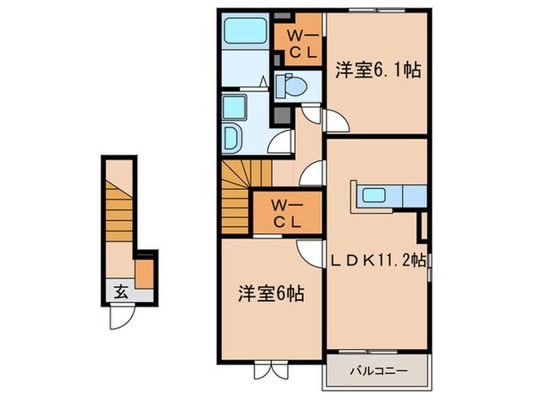 グラシューⅡの物件間取画像